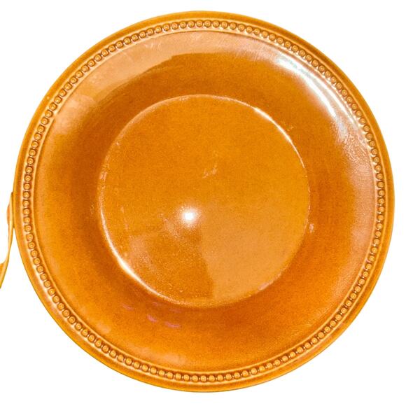 Pier 1 Imports Dinner Plates Spice Route Ginger 10.75" Set Of 4 Beaded Chinaware - Picture 4 of 7